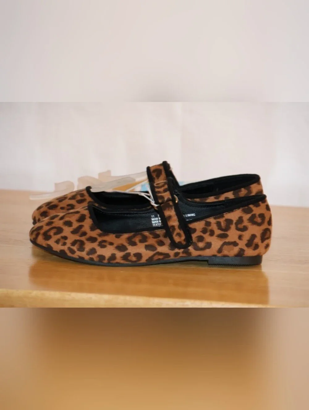 Cat & Jack Leopard Print Toddler Addy Ballet Flats.